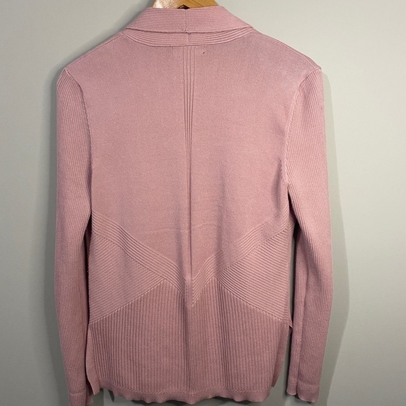 Verve Ami Long Sleeve Open Front Cardigan Sweater Medium Career Teacher Preppy - Picture 4 of 10